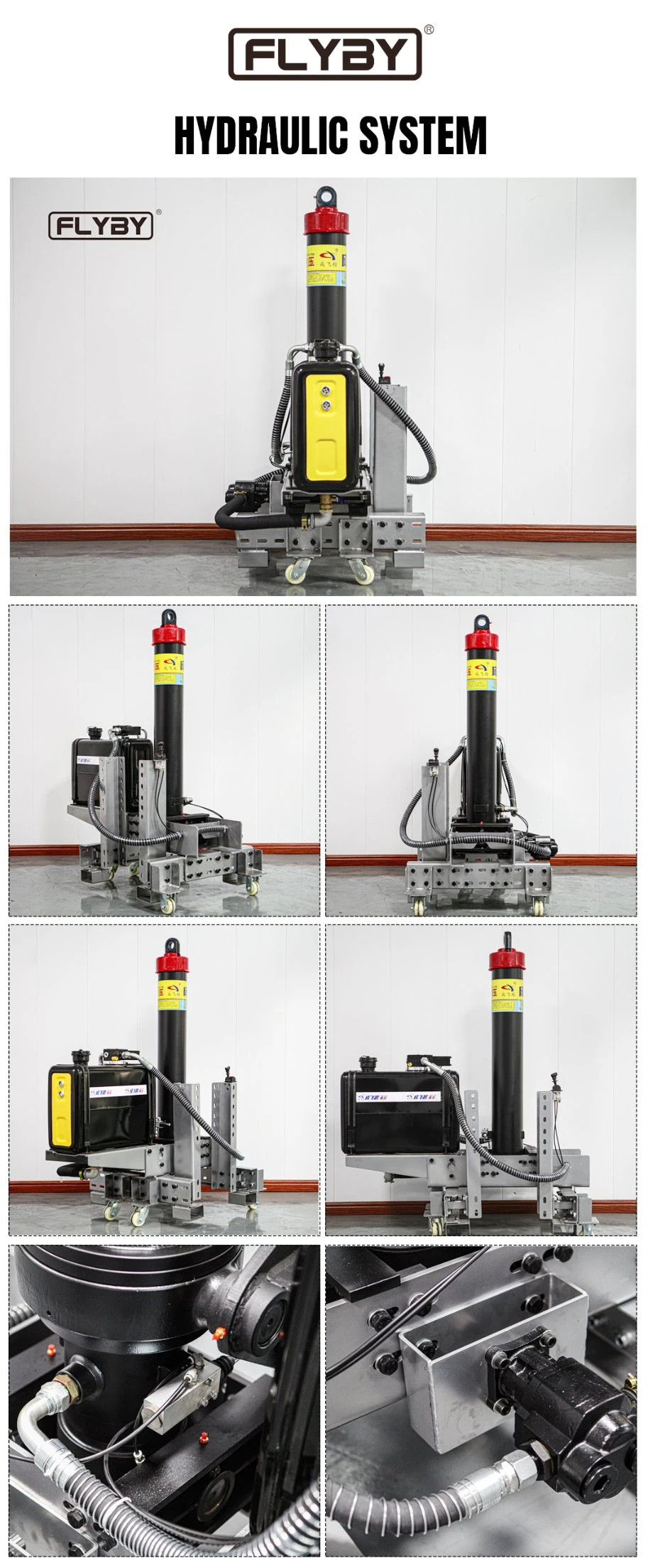 Dump Truck and Trailer Components of a Hydraulic Pneumatic Linear Actuator Fee-Series